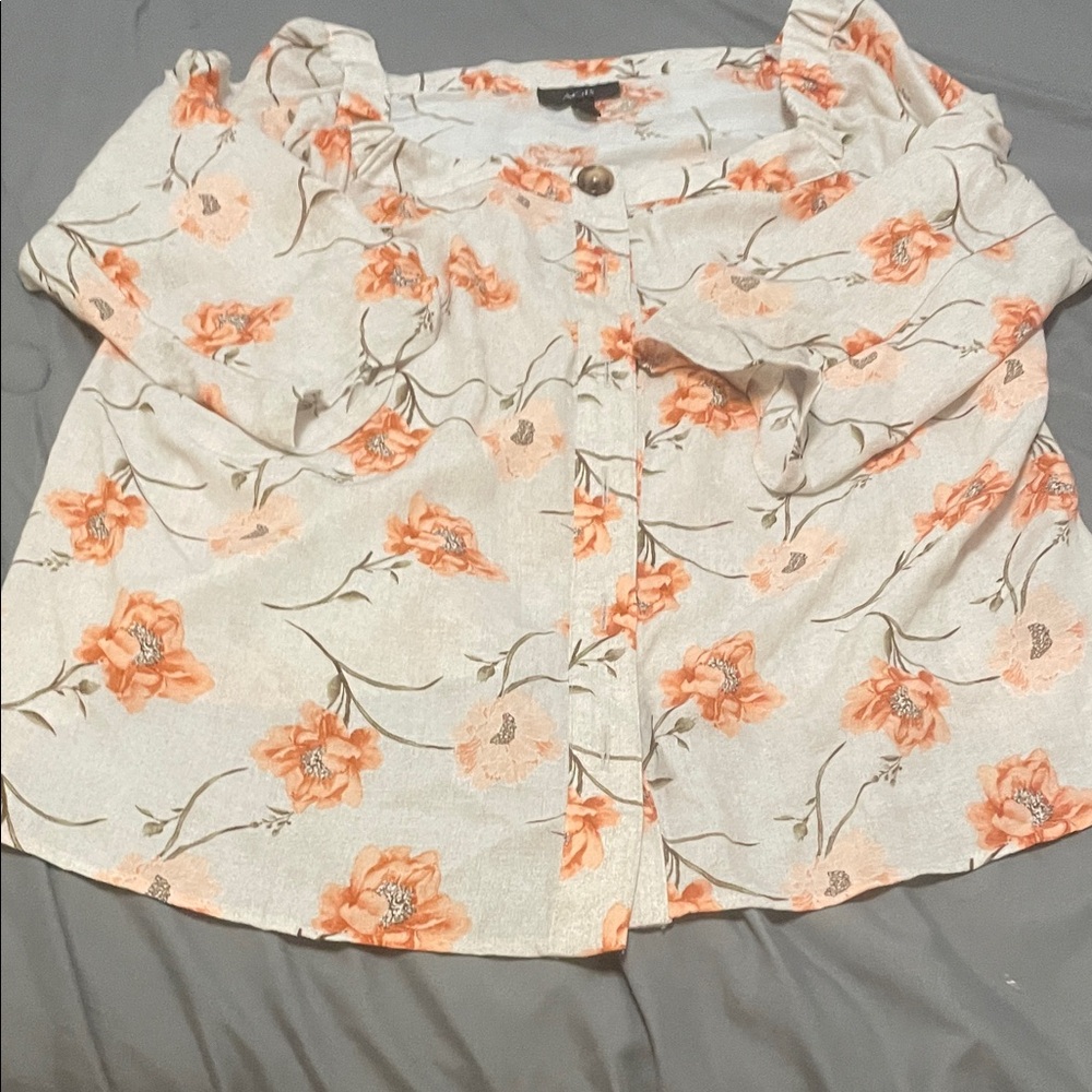 Floral Button-Up Shirt